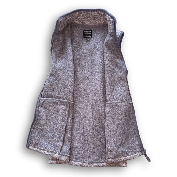 Women's Mountain Hardwear Blue Gray Heathered Vest Size 8 - Picture 5 of 7